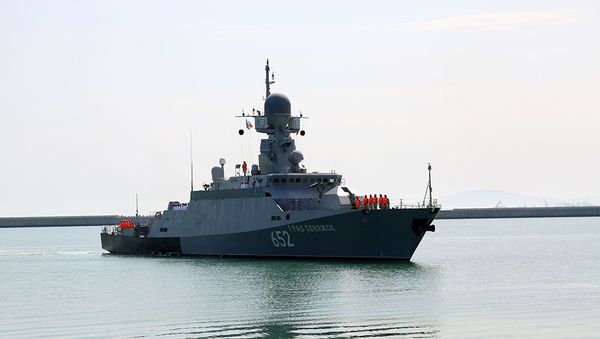 Малый ракетный корабль Град Свияжск ВМФ России - Sputnik Азербайджан
