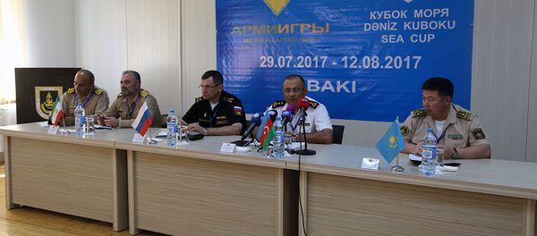 Пресс-конференция в связи с международным конкурсом Кубок моря - 2017 - Sputnik Азербайджан