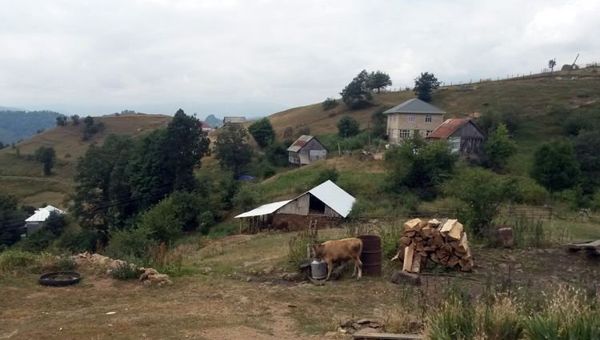 Подвергшиеся обстрелу дома в селе Гаралар Товузского района Азербайджана - Sputnik Азербайджан
