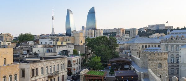 Вид на Flame Towers в Баку - Sputnik Азербайджан