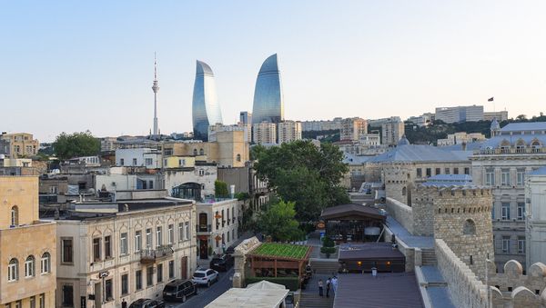 Вид на Flame Towers в Баку - Sputnik Азербайджан