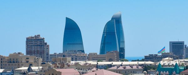 Вид на Flame Towers в Баку - Sputnik Азербайджан