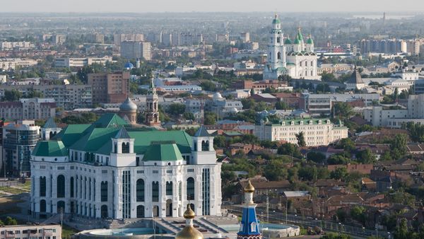 Вид на город Астрахань, фото из архива - Sputnik Азербайджан