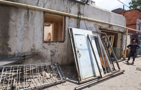 Снесенный дом на улице Хыдыра Мустафаева - Sputnik Азербайджан