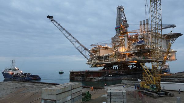 Группа шельфовых нефтегазоконденсатных месторождений АЧГ, фото из архива - Sputnik Азербайджан