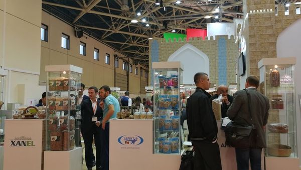 Стенд Азербайджана на международной продовольственной выставке Worldfood Moscow - Sputnik Азербайджан