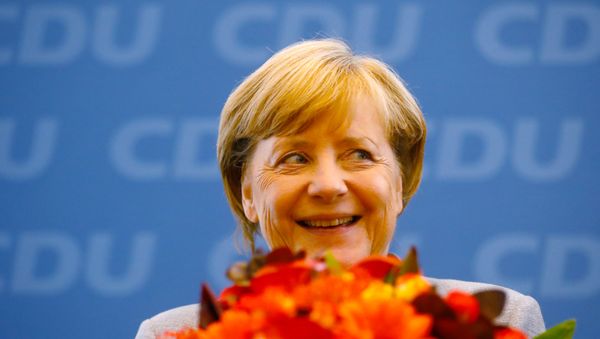 Действующий канцлер ФРГ Ангела Меркель - Sputnik Азербайджан