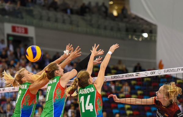 Последний групповой матч Чемпионата Европы 2017 по волейболу среди женщин между сборными Азербайджана и Германии Последний групповой матч Чемпионата Европы 2017 по волейболу среди женщин между сборными Азербайджана и Германии - Sputnik Азербайджан