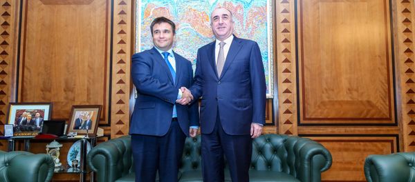 Встреча глав МИД Азербайджана и Украины Эльмара Мамедъярова и Павло Климкина - Sputnik Азербайджан