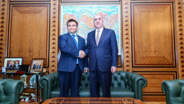 Встреча глав МИД Азербайджана и Украины Эльмара Мамедъярова и Павло Климкина - Sputnik Азербайджан