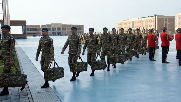 Группа миротворцев Вооруженных сил Азербайджана отправлена в Афганистан - Sputnik Азербайджан