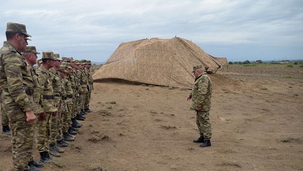 Учения ракетных и артиллерийских соединений ВС Азербайджана - Sputnik Азербайджан