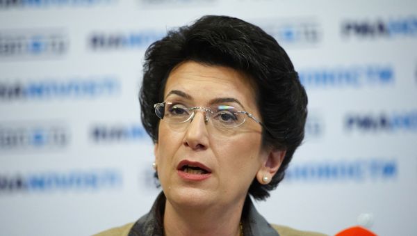 Экс-спикер парламента Грузии, одна из лидеров движения Народное собрание Нино Бурджанадзе - Sputnik Азербайджан