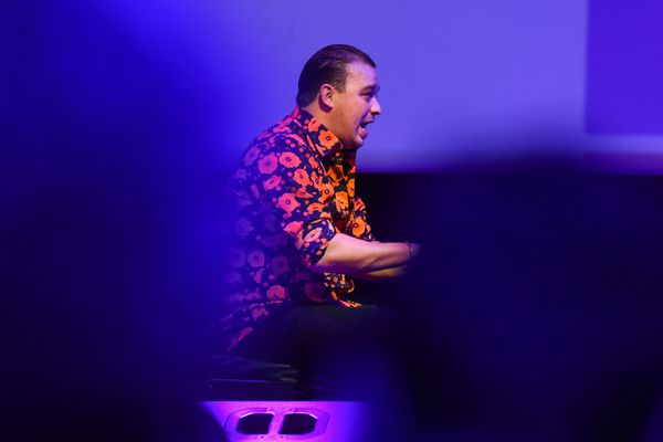 Концерт гвинейского музыканта Сейку Кояте в рамках Baku Jazz Festival 2017 - Sputnik Азербайджан