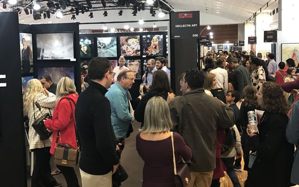 Международный фестиваль современного искусства Art Shopping. Выставочный зал Карусель де Лувр, Париж. 20 октября 2017 года - Sputnik Азербайджан