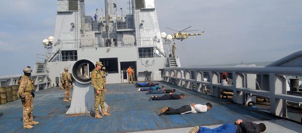 Cамооценка 1-го уровня по Воспрещению действий в море с Палубной группой ВМС Азербайджана, объявленной в Объединение Совместных Сил - Sputnik Азербайджан