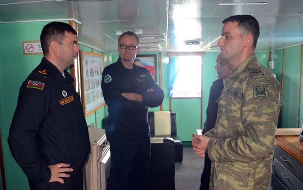 Cамооценка 1-го уровня по Воспрещению действий в море с Палубной группой ВМС Азербайджана, объявленной в Объединение Совместных Сил - Sputnik Азербайджан