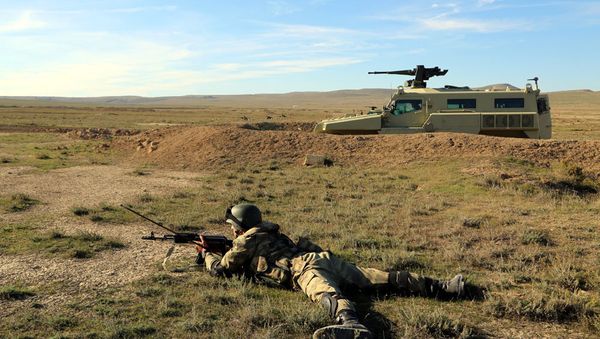 В воинской части Концепции Оперативной Возможности проведено учение с боевой стрельбой - Sputnik Азербайджан