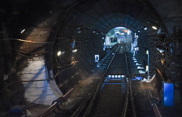 Бакинский метрополитен. Подземный тоннель - Sputnik Азербайджан