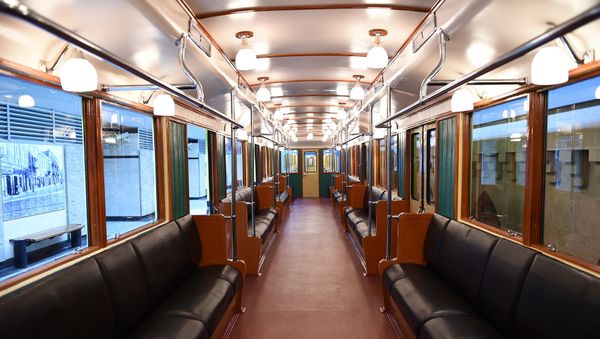 Ретро-вагоны Бакинского метрополитена, архивное фото - Sputnik Азербайджан