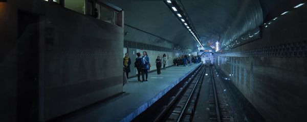 Вид на платформу станции Бакметрополитена, архивное фото - Sputnik Азербайджан
