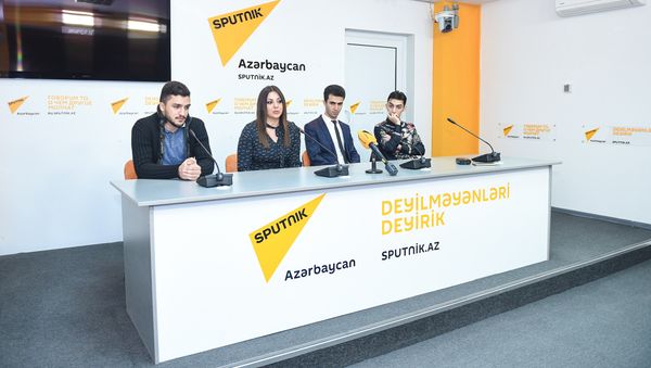 Пресс-конференция в мультимедийном пресс-центре Sputnik Азербайджан, посвященная итогам Baku Jazz Festival - Sputnik Азербайджан