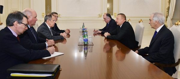 Президент Ильхам Алиев принял делегацию, возглавляемую министром иностранных дел России - Sputnik Азербайджан