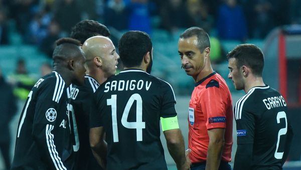 Матч пятого тура группового этапа Лиги чемпионов UEFA между ФК Карабах и ФК Челси - Sputnik Азербайджан