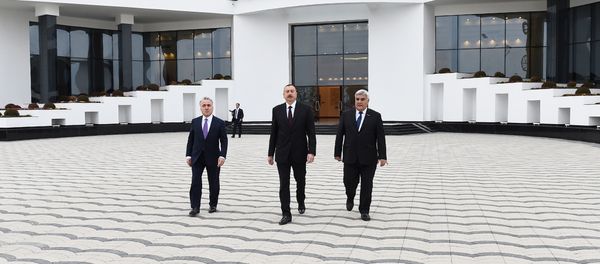 Президент Ильхам Алиев в открытии Музея флага в Сабирабадском районе - Sputnik Азербайджан