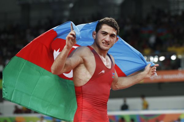 Чемпион мира по борьбе Гаджи Алиев на Летних Олимпийских играх 2016, 19 августа 2016 года - Sputnik Азербайджан