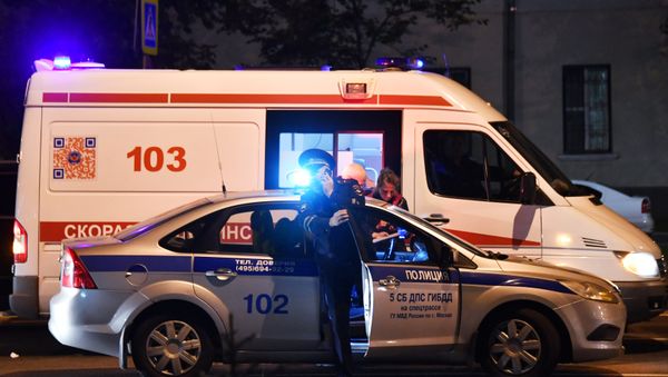 Автомобили полиции и скорой медицинской помощи в Москве, фото из архива - Sputnik Азербайджан