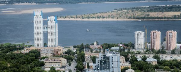 Волгоград, вид на Волгу  - Sputnik Азербайджан