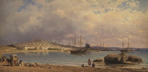 Петр Верещагин. Вид Баку с моря. 1872 год - Sputnik Азербайджан