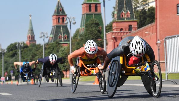 Спортсмены-паралимпийцы в Москве, фото из архива - Sputnik Азербайджан