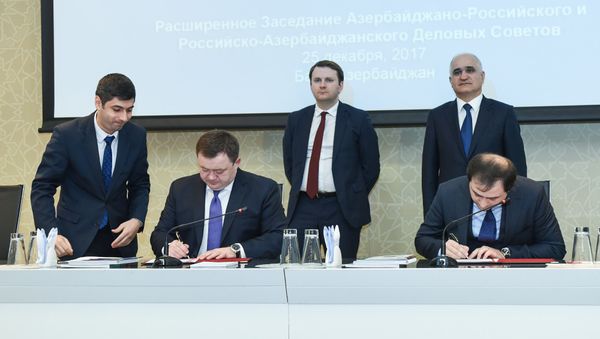 Визит российской делегации в Азербайджан во главе с министром экономического развития РФ Максимом Орешкиным - Sputnik Азербайджан