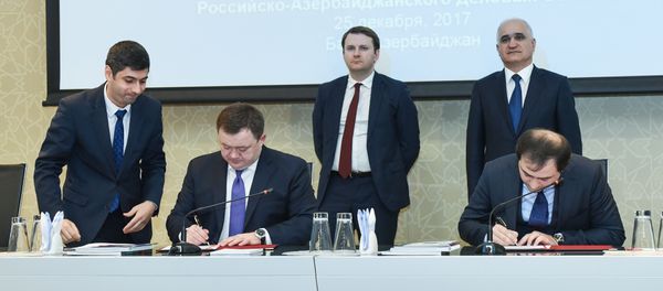 Визит российской делегации в Азербайджан во главе с министром экономического развития РФ Максимом Орешкиным - Sputnik Азербайджан