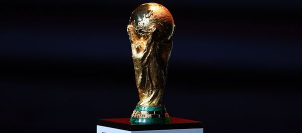 Кубок чемпионата мира по футболу на официальной жеребьевке чемпионата мира по футболу 2018 - Sputnik Азербайджан