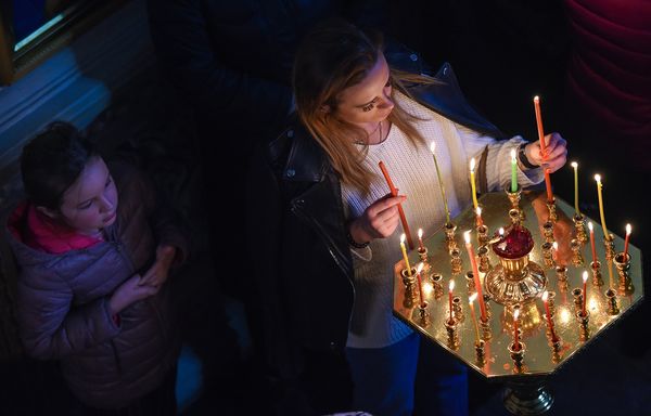 Рождественское богослужение в Кафедральном соборе Жен Мироносиц в Баку - Sputnik Азербайджан