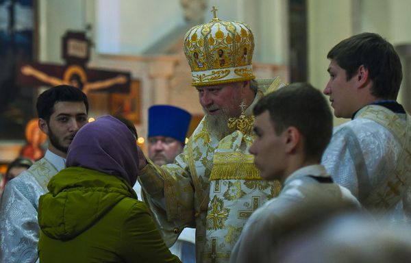 Рождественское богослужение в Кафедральном соборе Жен Мироносиц в Баку - Sputnik Азербайджан