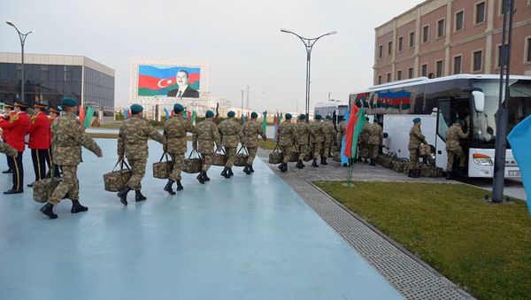 Азербайджанские миротворцы, участвующие в миссии НАТО Решительная поддержка в Афганистане - Sputnik Азербайджан