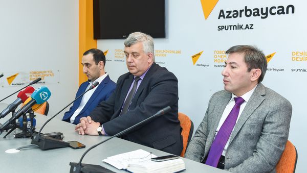 Пресс-конференция посвященная 190-летию Туркманчайского мирного договора - Sputnik Азербайджан