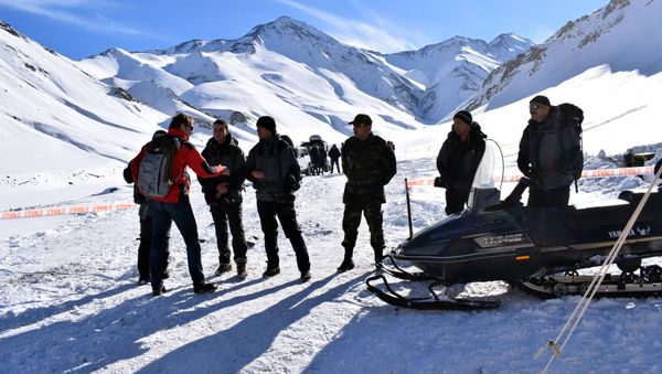 Alpinistlərin itkin düşdüyü ərazidən fotoreportaj - Sputnik Азербайджан