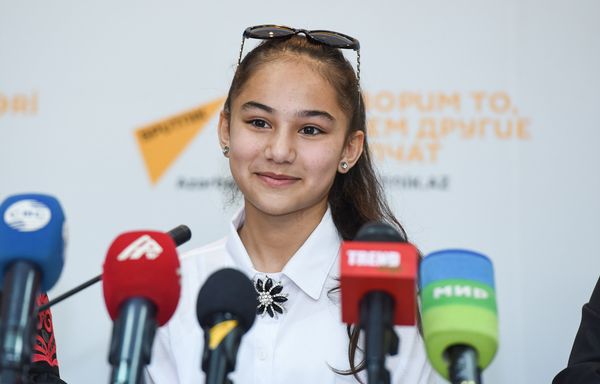 Хошгедем Мехтиева в Мультимедийном пресс-центре Sputnik Азербайджан - Sputnik Азербайджан