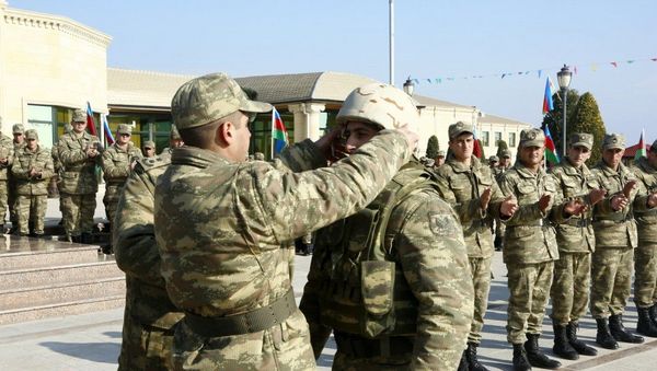 Военнослужащие ВС Азербайджана, фото из архива - Sputnik Азербайджан