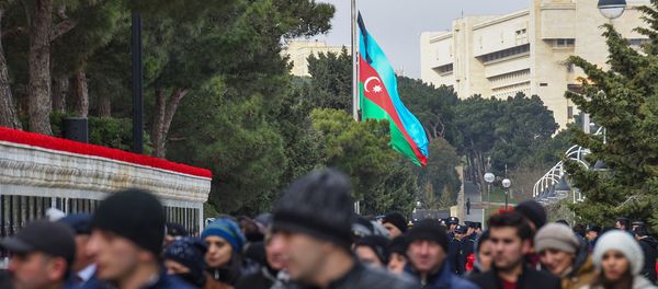 Траурное шествие на Аллее шехидов 20 января 2018 года - Sputnik Азербайджан