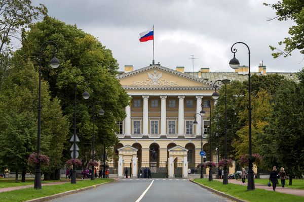 Здание Смольного института благородных девиц - Sputnik Азербайджан
