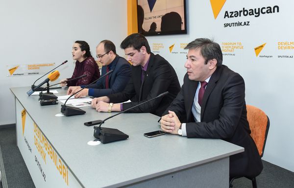 Пресс-конференция посвященная Дню молодежи Азербайджана - Sputnik Азербайджан