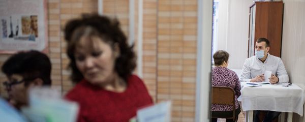 На приеме у врача, фото из архива - Sputnik Азербайджан