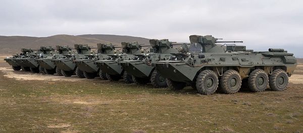 Доставленная из России в Азербайджан военная техника, фото из архива - Sputnik Азербайджан