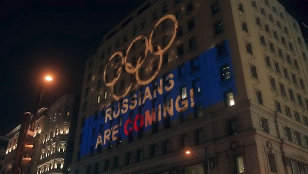 Русское световое шоу для WADA в Монреале - Sputnik Азербайджан